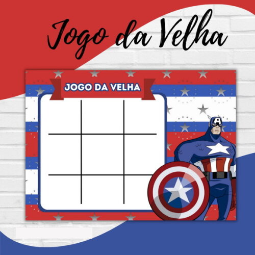 Arquivo Digital Jogo da Velha Capitão América #3076