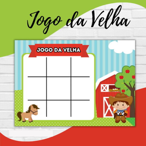 Arquivo Digital Jogo da Velha Fazendinha #3108