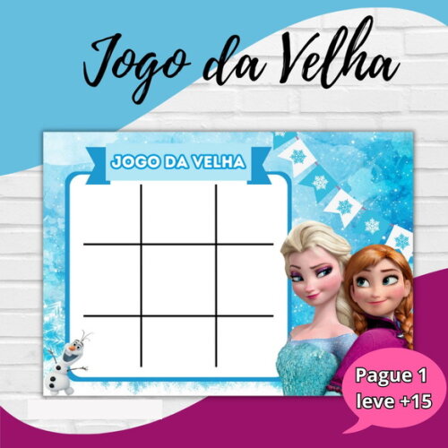 Arquivo Digital Jogo da Velha Frozen #3433