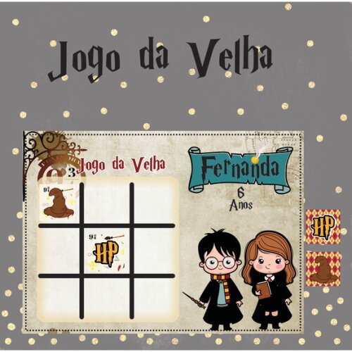 Arquivo Digital Jogo da Velha Harry Potter #3229