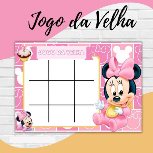 Arquivo Digital Jogo da Velha Minnie Baby #2741