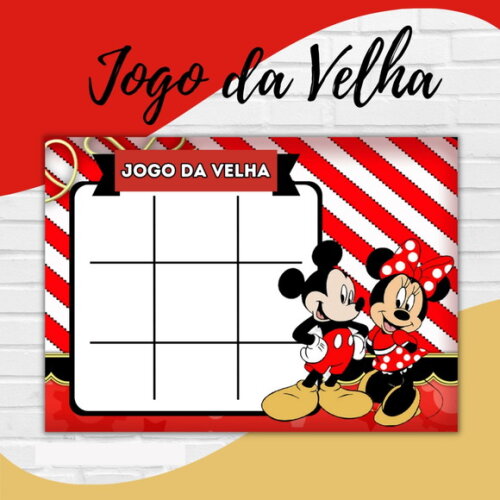 Arquivo Digital Jogo da Velha Mickey e Minnie #2731