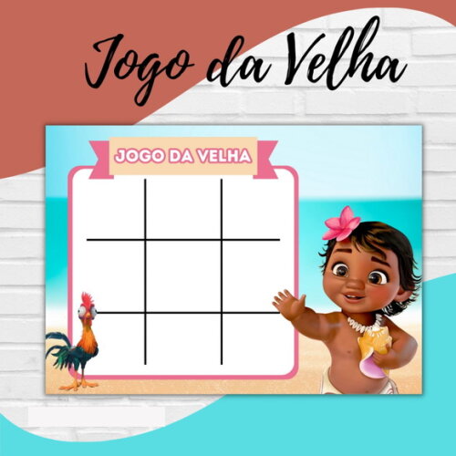 Arquivo Digital Jogo da Velha Moana Baby #3080