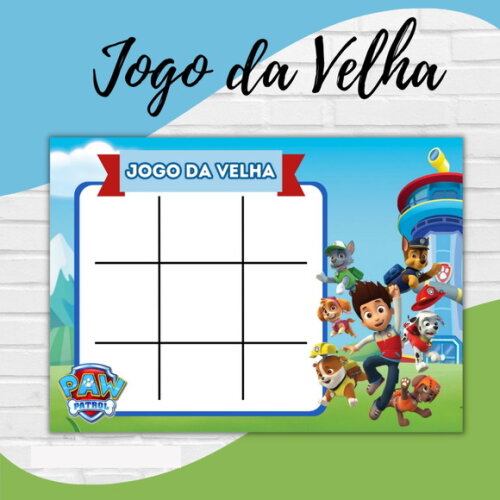 Arquivo Digital Jogo da Velha Patrulha Canina #3113