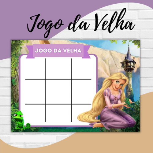 Arquivo Digital Jogo da Velha Rapunzel - Enrolados #2726