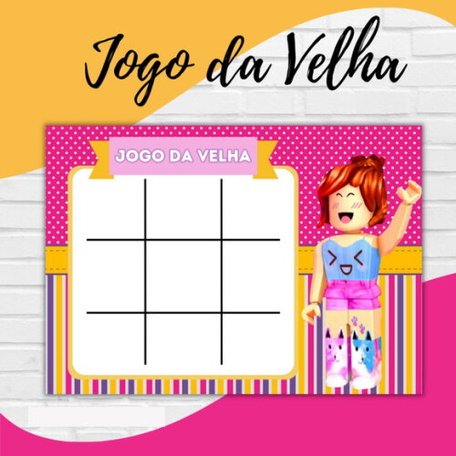 Arquivo Digital Jogo da Velha Roblox Menina #2746