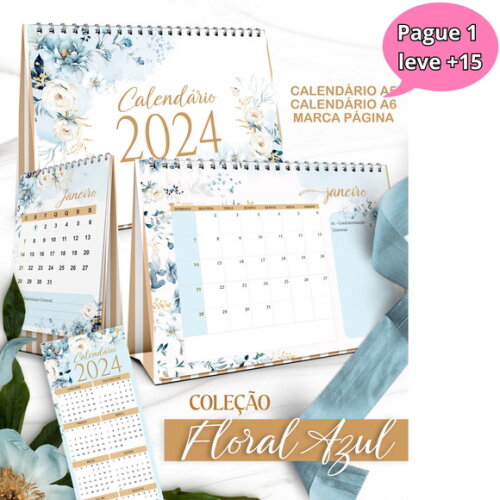 Arquivo Digital Kit Calendários 2024 #3475