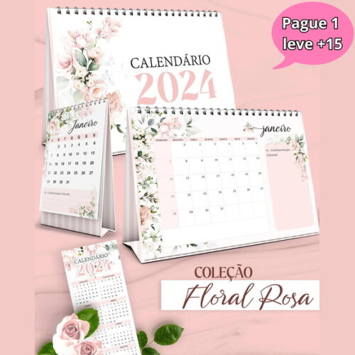 Arquivo Digital Kit Calendários 2024 #3477