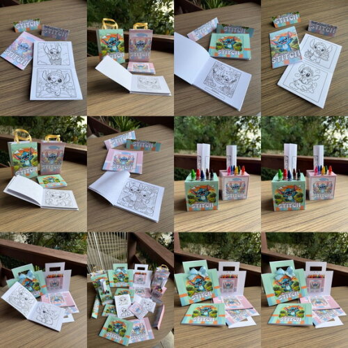 Arquivo Digital Kit para Colorir Stitch #6927