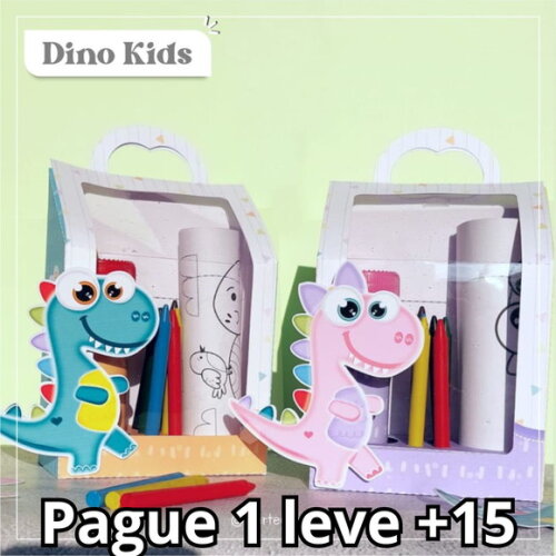 Arquivo Digital Kit Colorir Dino Kids #3231