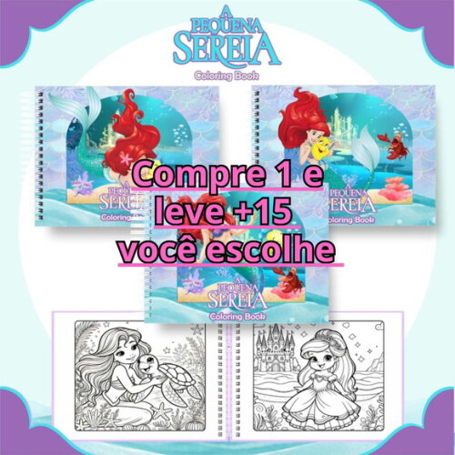 Arquivo Digital Livro de Colorir a Pequena Sereia #6487