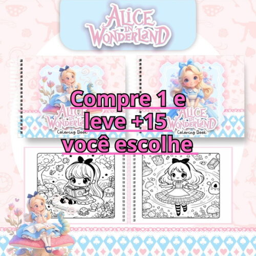 Arquivo Digital Livro de Colorir Alice #6651