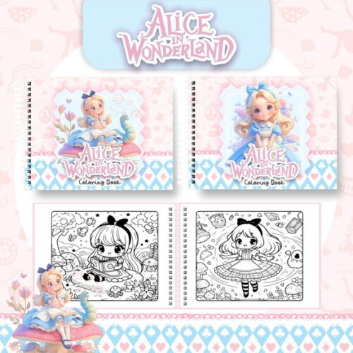 Arquivo Digital Livro de Colorir Alice #6651