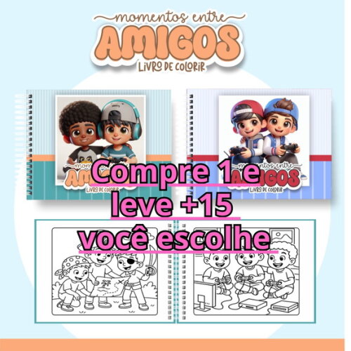 Arquivo Digital Livro de Colorir Amigos #7094