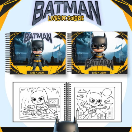 Arquivo Digital Livro de Colorir Batman #7132