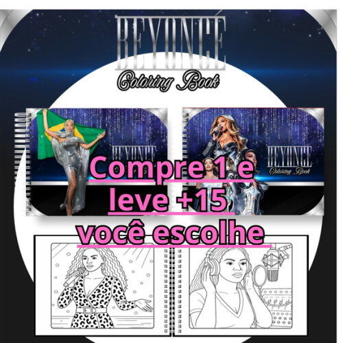Arquivo Digital Livro de Colorir Beyocé #6988
