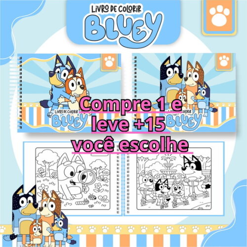 Arquivo Digital Livro de Colorir Bluey #6698