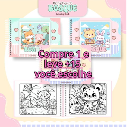Arquivo Digital Livro de Colorir Bosque #6294