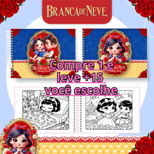 Arquivo Digital Livro de Colorir Branca de Neve #6697