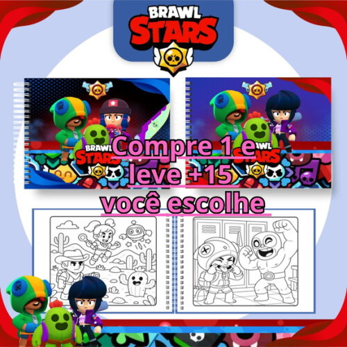 Arquivo Digital Livro de Colorir Brawl Star #6700