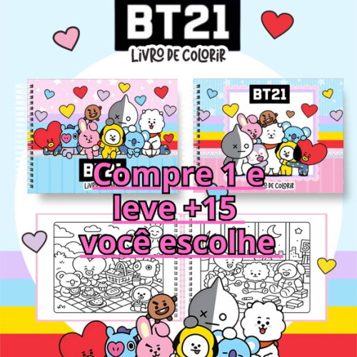 Arquivo Digital Livro de Colorir Bt 21 #7097