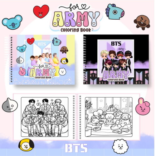 Arquivo Digital Livro de Colorir Bts #6650