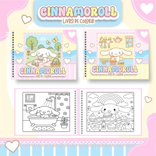 Arquivo Digital Livro de Colorir Cinnamaroll #6811