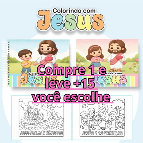Arquivo Digital Livro de Colorir Colorindo com Jesus #6982
