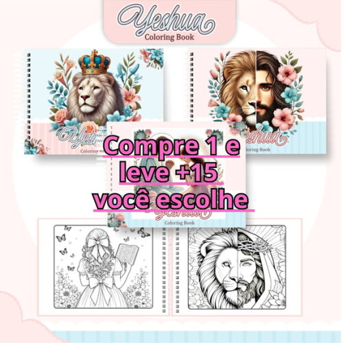 Arquivo Digital Livro de Colorir Colorindo com Yeshua #6301