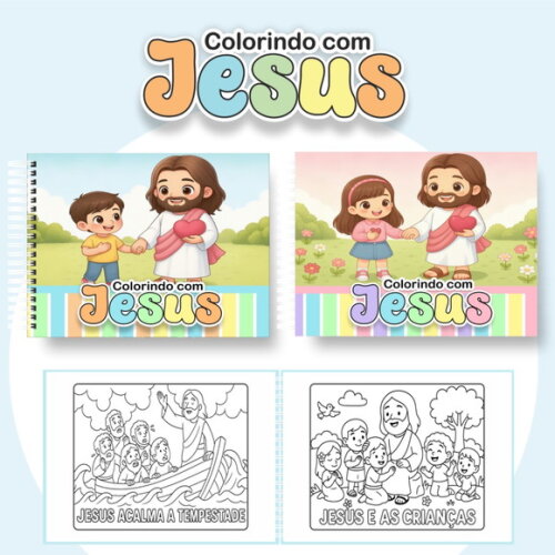 Arquivo Digital Livro de Colorir Colorindo com Jesus #6982