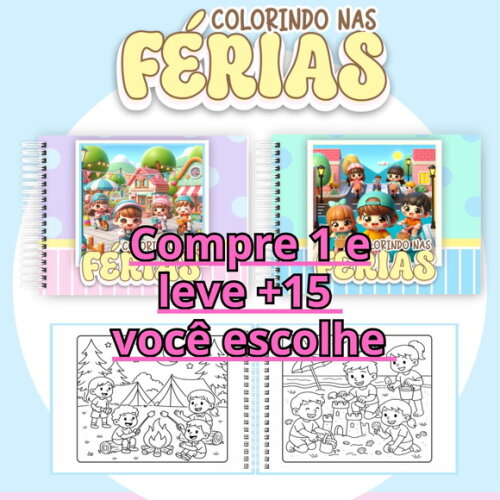 Arquivo Digital Livro de Colorir Colorindo nas Férias #7129