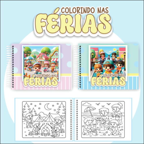 Arquivo Digital Livro de Colorir Colorindo nas Férias #7471