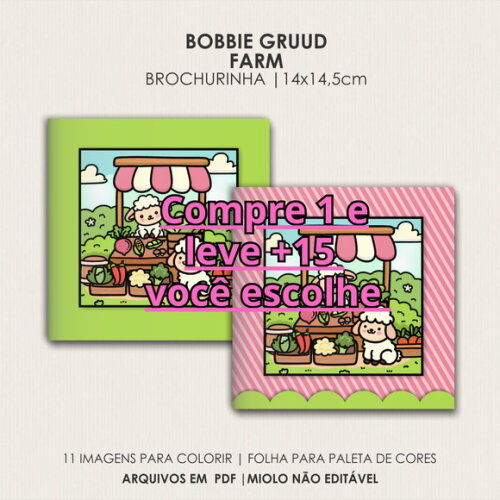 Arquivo Digital Livro de Colorir Cozy Farm #6706