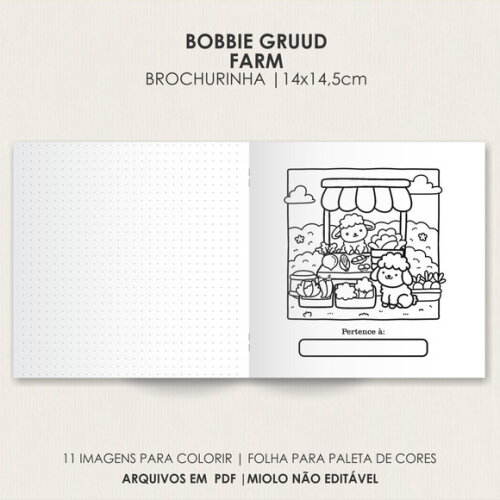 Arquivo Digital Livro de Colorir Cozy Farm #6706