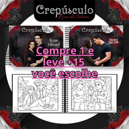 Arquivo Digital Livro de Colorir Crepúsculo #6834