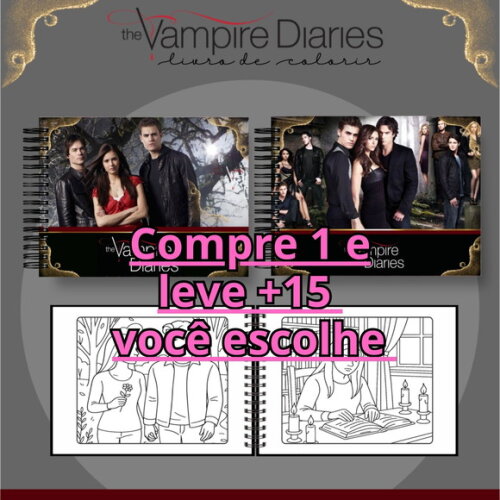 Arquivo Digital Livro de Colorir Diário de Um Vampiro #7008