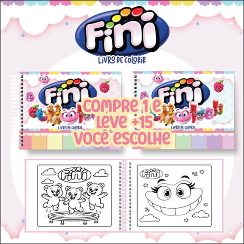 Arquivo Digital Livro de Colorir Fini #7196
