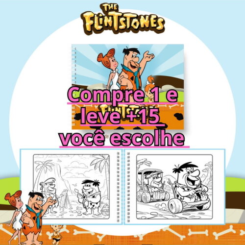Arquivo Digital Livro de Colorir Flinststones #6631