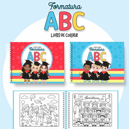 Arquivo Digital Livro de Colorir Formatura #7128