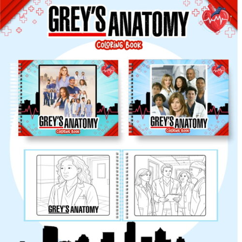 Arquivo Digital Livro de Colorir Greys Anatomy #6962