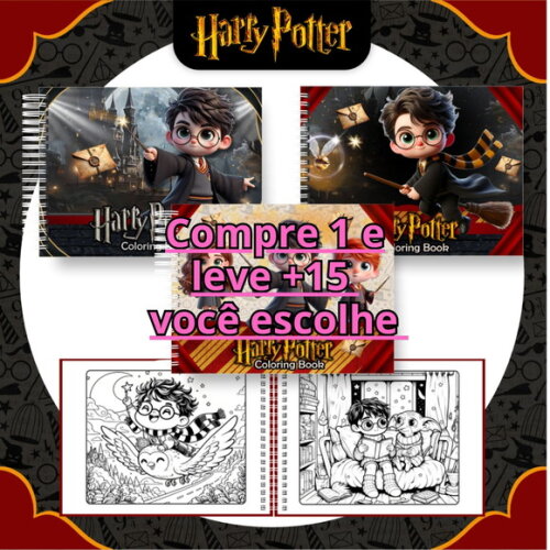 Arquivo Digital Livro de Colorir Harry Potter #6307