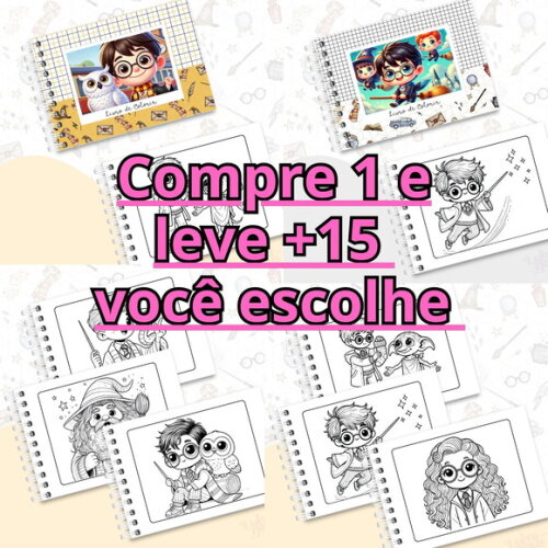 Arquivo Digital Livro de Colorir Harry Potter #6567