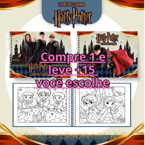 Arquivo Digital Livro de Colorir Harry Potter #6812