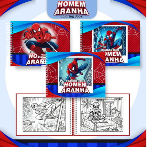 Arquivo Digital Livro de Colorir Homem Aranha #6329