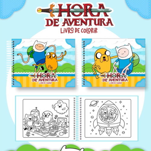 Arquivo Digital Livro de Colorir Hora da Aventura #6989