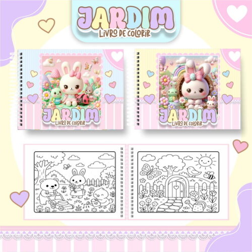Arquivo Digital Livro de Colorir Jardim Fofo #6827