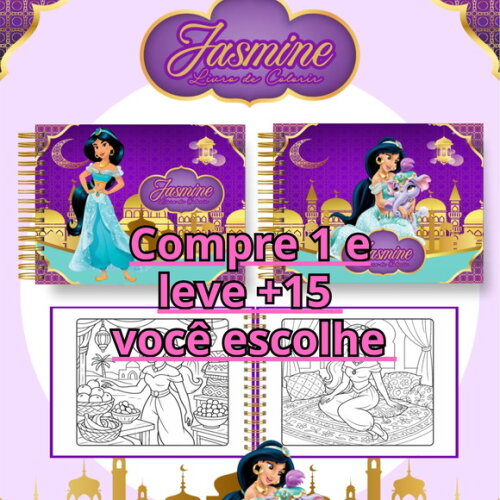 Arquivo Digital Livro de Colorir Jasmine #6992