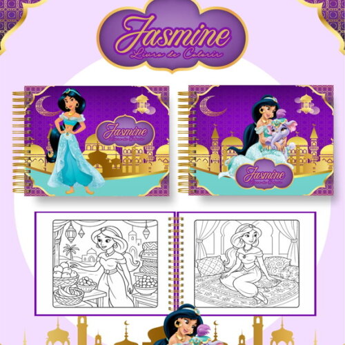 Arquivo Digital Livro de Colorir Jasmine #6992