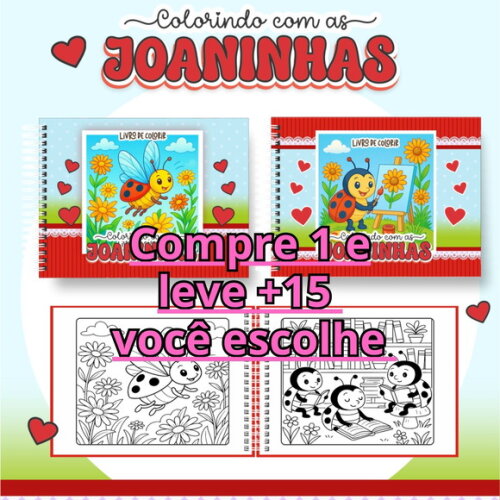 Arquivo Digital Livro de Colorir Joaninha #6966