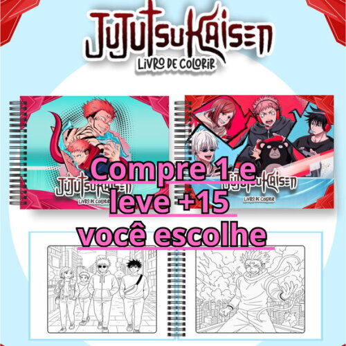 Arquivo Digital Livro de Colorir Jujutsu Kaisen #7131